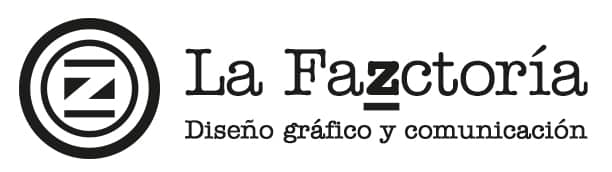 Logotipo horizontal de la Fazctoría diseño gráfico