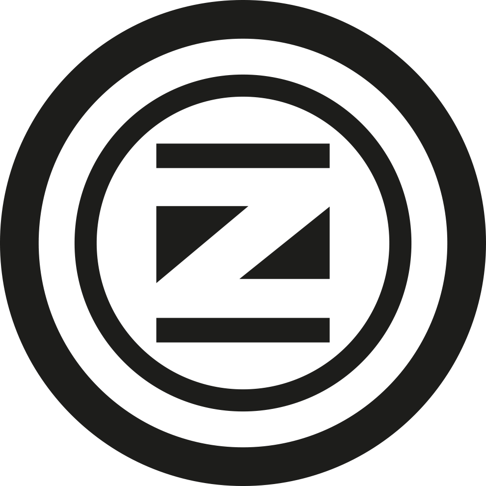isotipo colores Isotipo del logotipo corporativo de La Fazctoria en negro sobre fondo blanco
